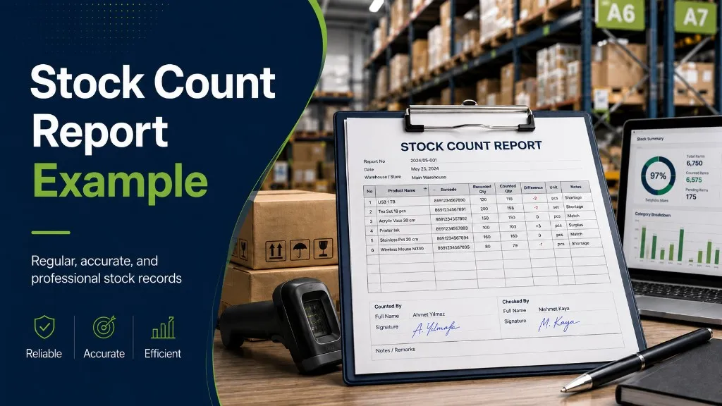 Stock Count Report Example