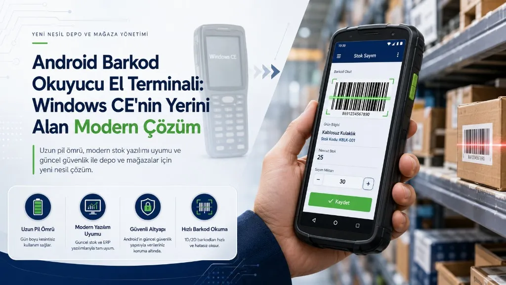 Android Barkod Okuyucu El Terminali