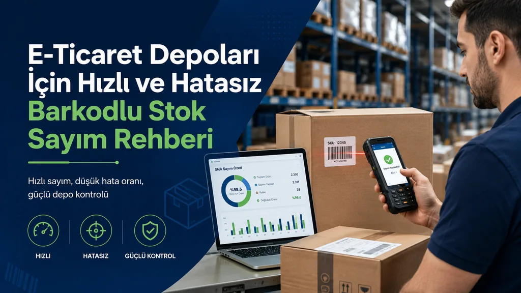 E-Ticaret Depoları İçin Hızlı ve Hatasız Barkodlu Stok Sayım Rehberi