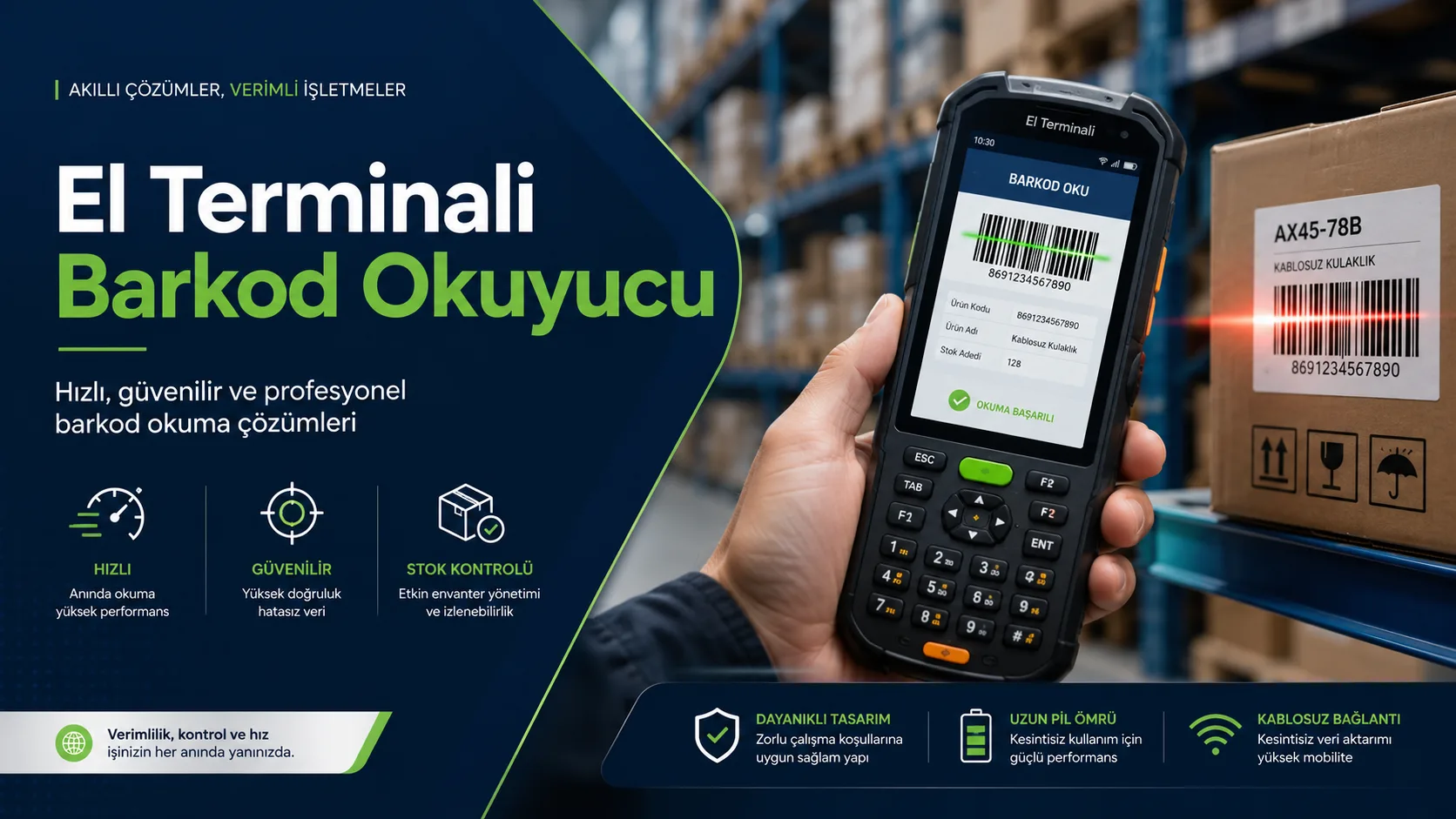 El Terminali Barkod Okuyucu